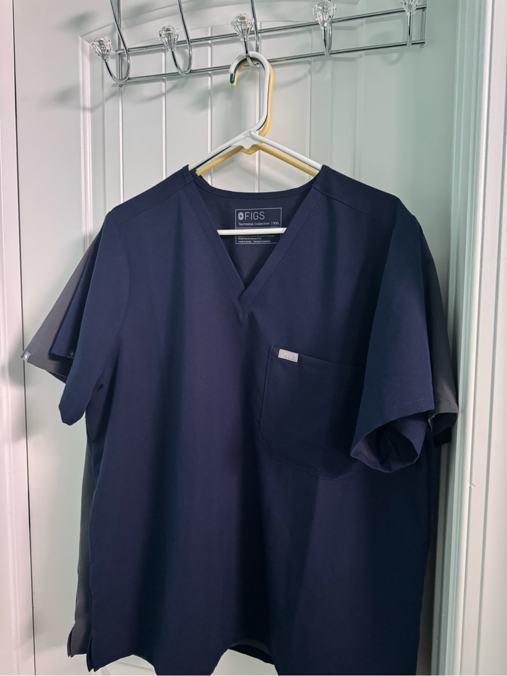 FIGS Navy V-Neck Medical Scrub Top